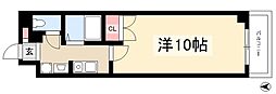 ルミナス新栄 1Kの間取図画像