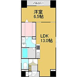 パークレジデンス丸の内駅前 1LDKの間取図画像