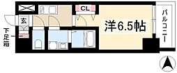 S-RESIDENE名駅北alesia(アレシア) 1Kの間取図画像