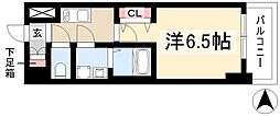 S-RESIDENE名駅北alesia(アレシア) 1Kの間取図画像