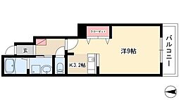 ファミーユメゾン 1Kの間取図画像