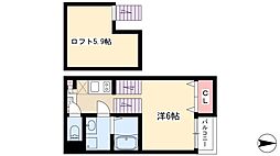レガーロ 1Kの間取図画像