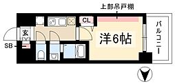 プレリス浅間町フォルテラ 1Kの間取図画像