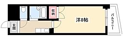 ケーエム泉 1Kの間取図画像