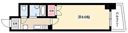 ケーエム泉 1Kの間取図画像
