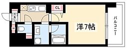 レジデンス東別院スクエア 1Kの間取図画像