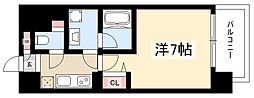 レジデンス東別院スクエア 1Kの間取図画像