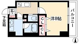 プロシード大須 1Kの間取図画像