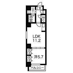 中駒グランヒルズ太閤通駅2 1LDKの間取図画像