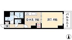 スタジオスクエア大須 1DKの間取図画像