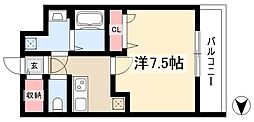 エスリード大須デュオ 1Kの間取図画像