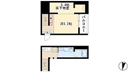 ルミエール十一番町 1Kの間取図画像