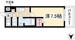 エスリード新栄マルス 1Kの間取図画像