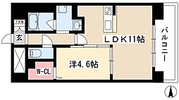 ナヴィリオパラッツォ 1LDKの間取図画像