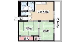 フォーティーンヒルズ丸の内 2LDKの間取図画像