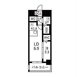 メイクスアート名古屋城西 1LDKの間取図画像
