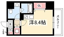 プリヴィアーレ金山 ワンルームの間取図画像