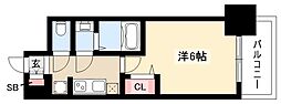 MAXIV新栄 1Kの間取図画像