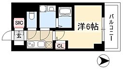 名古屋市中区千代田4丁目マンション 1Kの間取図画像