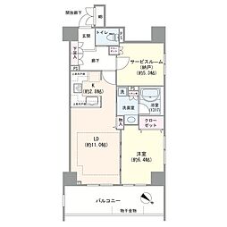 ルナタウン西日暮里 1SLDKの間取図画像