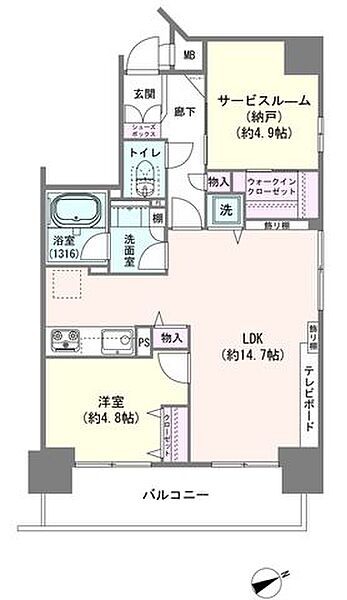 ■平成11年11月築■専有面積56.48平米・7階部分・東南向き・角住戸■新規リノベーション済（2026年6月）■オートロック・外壁タイル張り■宅配ボックス