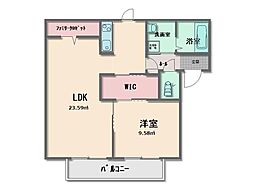 ポートストークA 1LDKの間取図画像