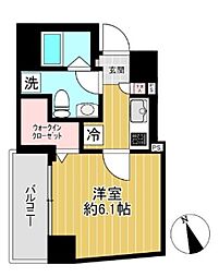 SHOKENレジデンス横浜山手 1Kの間取図画像