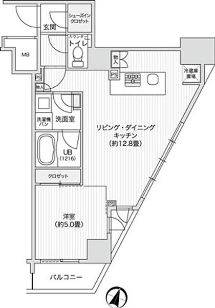 レジディア笹塚II 1108｜東京都渋谷区笹塚2丁目(賃貸マンション1LDK・11階・41.30㎡)の写真 その2