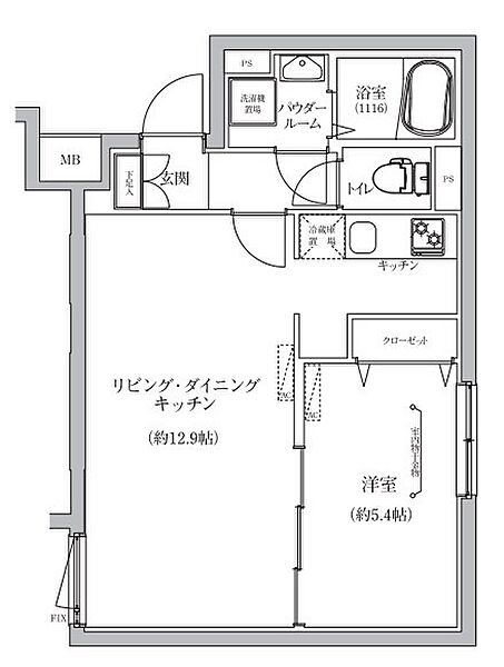 同じ建物の物件間取り写真 - ID:213110307981