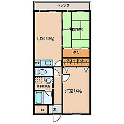 間取図画像 2LDK