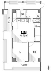 グランヒルズ西新宿 2LDKの間取図画像