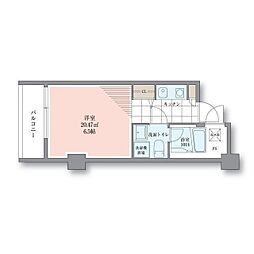 ホテル&レジデンス六本木 1Kの間取図画像