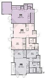 リーフテラス仙川 2LDKの間取図画像