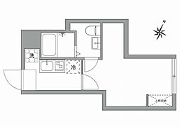 ARTPALACE 1Kの間取図画像