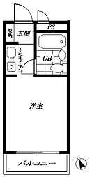 TOP妙蓮寺第2 ワンルームの間取図画像
