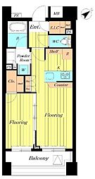 パークハウス八丁堀リバーサイド 1LDKの間取図画像