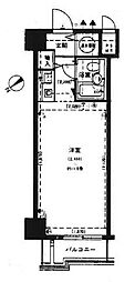 五反田リーラハイタウン ワンルームの間取図画像