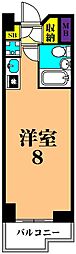 JR京浜東北・根岸線 大井町駅 徒歩6分の賃貸マンション 1階ワンルームの間取り