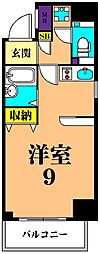 JR京浜東北・根岸線 大井町駅 徒歩3分の賃貸マンション 7階ワンルームの間取り
