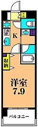 ケンジントンマンション大森ウエスト 1Kの間取図画像