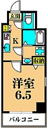 グリフィン・品川大井 1Kの間取図画像
