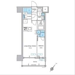 プレディアコート大森山王 5階1LDKの間取り