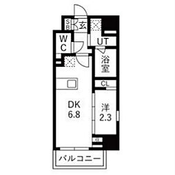 GRAN PASEO蒲田III 1DKの間取図画像