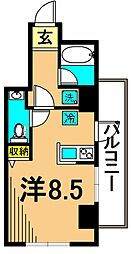 ステラ仙台坂 8階ワンルームの間取り