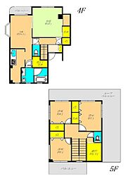 アルバア目黒本町 5階4LDKの間取り