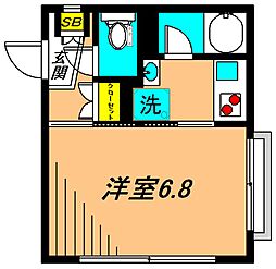 ファーストスターハイツ 1Kの間取図画像