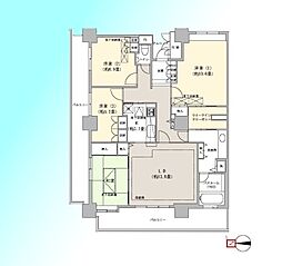 エルザタワー32 4LDKの間取図画像
