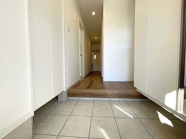 土間収納付きの玄関