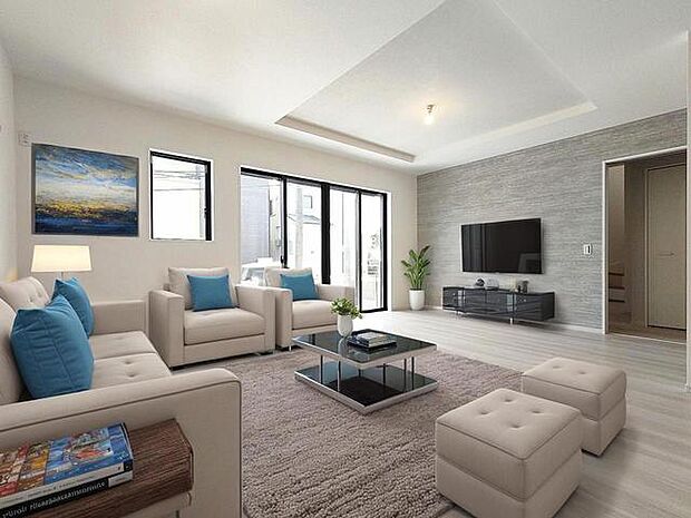 CGで家具を配置しております。家具配置のイメージにご覧ください。