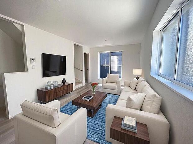 CGで家具を配置しております。家具配置のイメージにご覧ください。